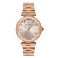 Ferrucci FER.03367M.02 35 mm Rose Gold Çelik Kordon Analog Kadın Kol Saati