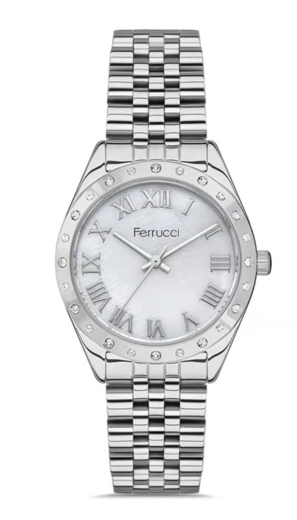 Ferrucci FC.10800M.01 36 mm Gri Metal Kordon Analog Kadın Kol Saati