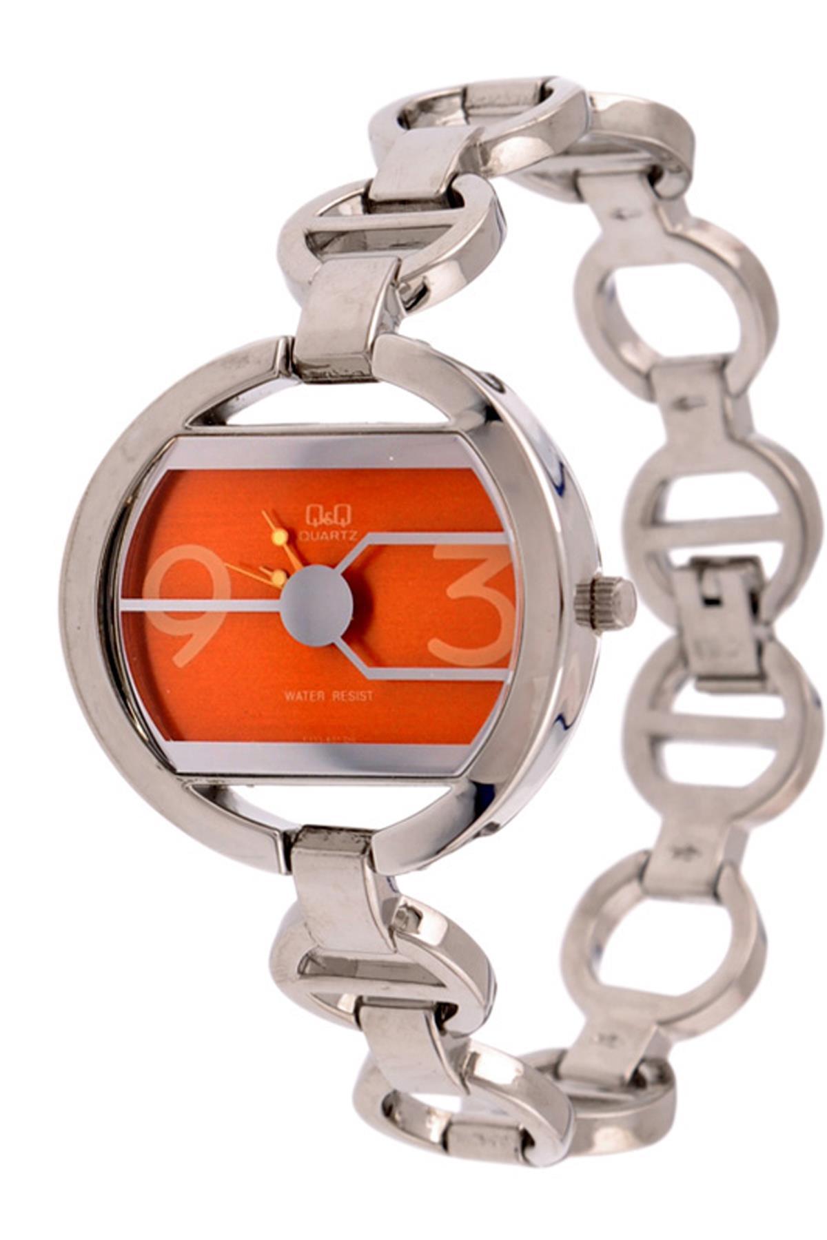 Q&Q 3G52 36 mm Gri Metal Kordon Analog Kadın Kol Saati