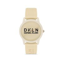 Daniel Klein DK.1.12645.6 36 mm Sarı Silikon Kordon Analog Kadın Kol Saati