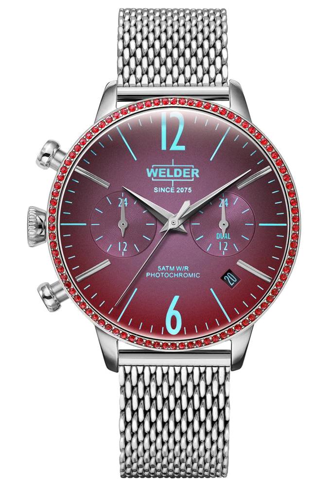 Welder Watch WWRC678 Takvimli 38 mm Gri Çelik Kordon Analog Kadın Kol Saati