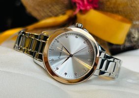 Frank Alex FA.14044M.05 33 mm Gri Çelik Kordon Analog Kadın Kol Saati