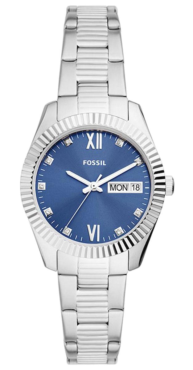 Fossil FES5197 32 mm Gri Çelik Kordon Analog Kadın Kol Saati