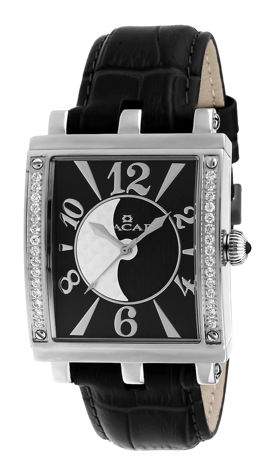 Nacar 23290073-ABL1S 34-36 mm Siyah Deri Kordon Analog Kadın Kol Saati