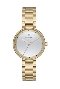 David Guner DG-8138LA-B1 32 mm Altın Çelik Kordon Analog Kadın Kol Saati