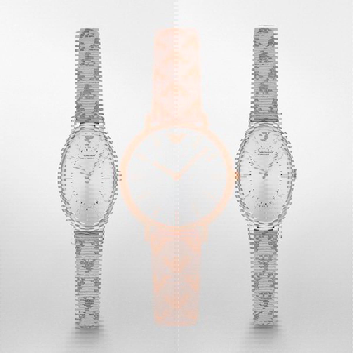 Emporio Armani AR11008 27 mm Bej Deri Kordon Analog Kadın Kol Saati