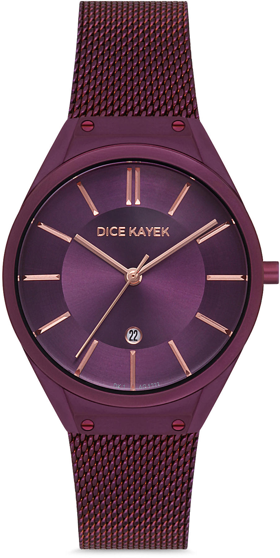 Dice Kayek DK.1.AG1223.11 32 mm Mor Metal Kordon Analog Kadın Kol Saati