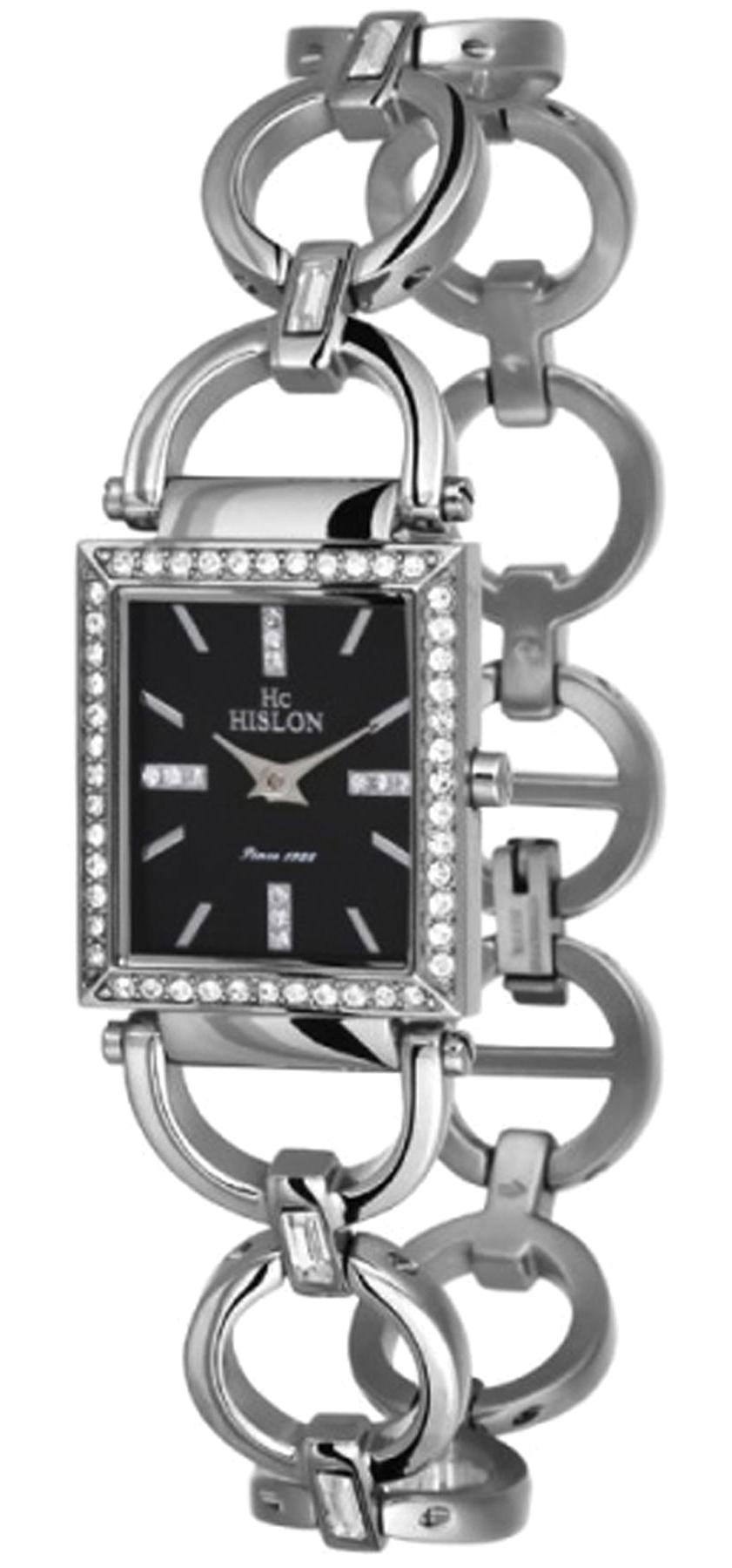 Hislon 3174-22321 25 mm Gri Çelik Kordon Analog Kadın Kol Saati