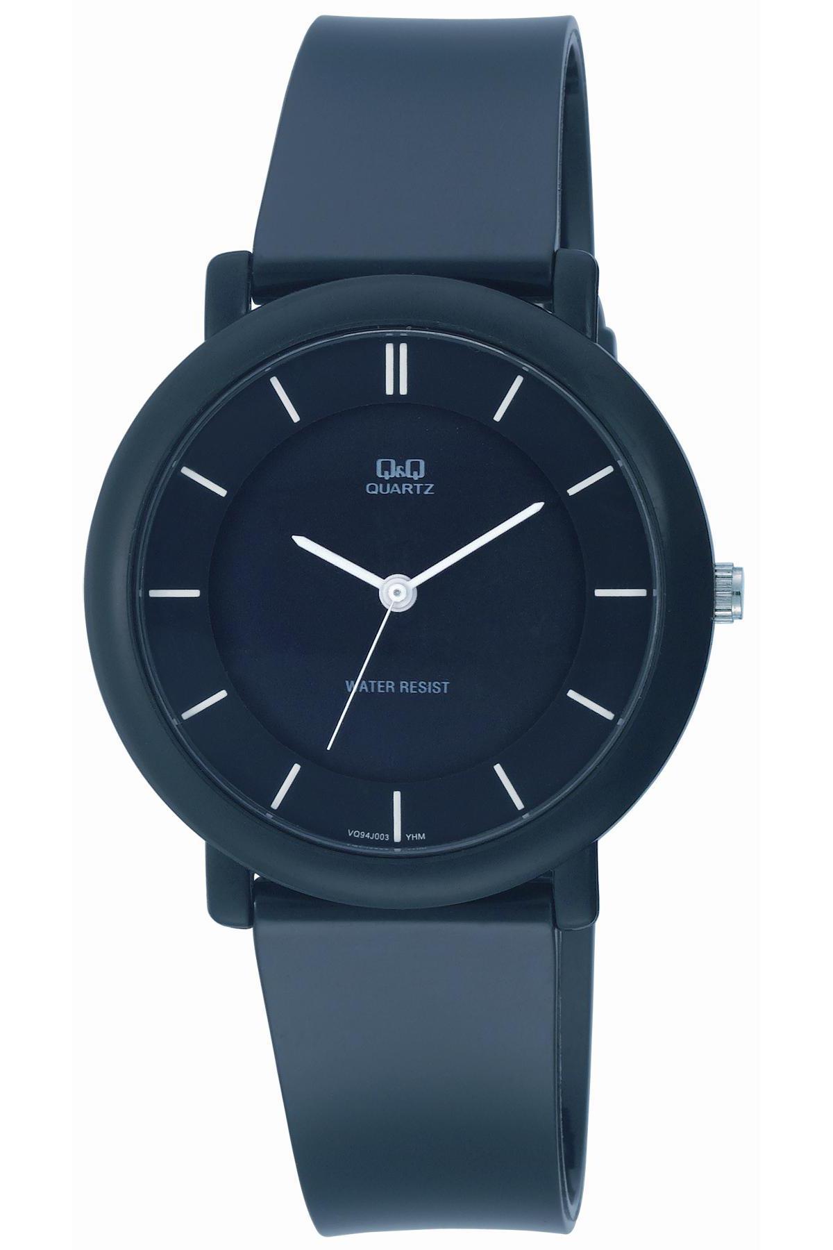 Q&Q 3K8 36 mm Lacivert Silikon Kordon Analog Kadın Kol Saati