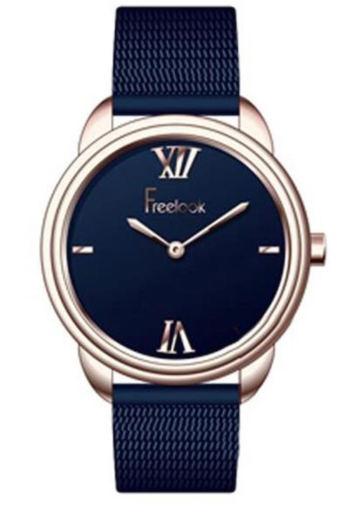 Freelook F.7.1018.05 38 mm Lacivert Metal Kordon Analog Kadın Kol Saati