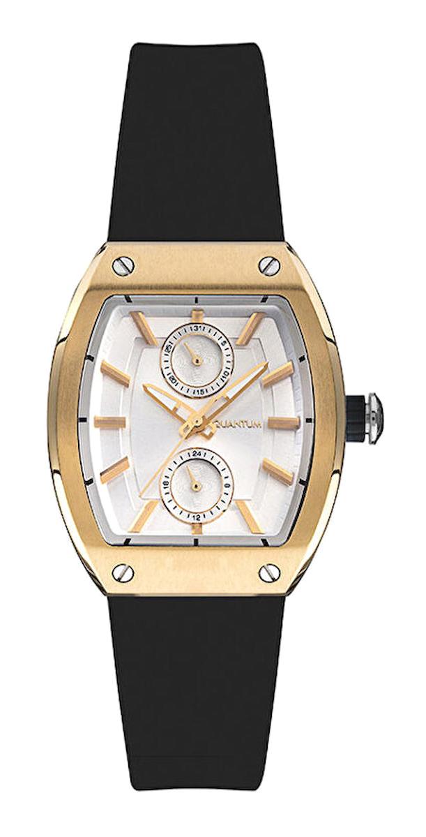 Quantum IML1002.131 Takvimli 34 mm Siyah Silikon Kordon Analog Kadın Kol Saati