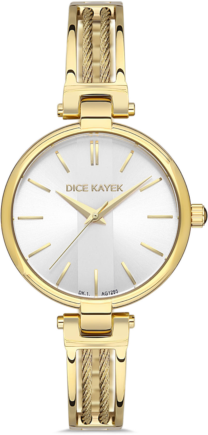 Dice Kayek DK.1.AG1295.02 34 mm Altın Çelik Kordon Analog Kadın Kol Saati