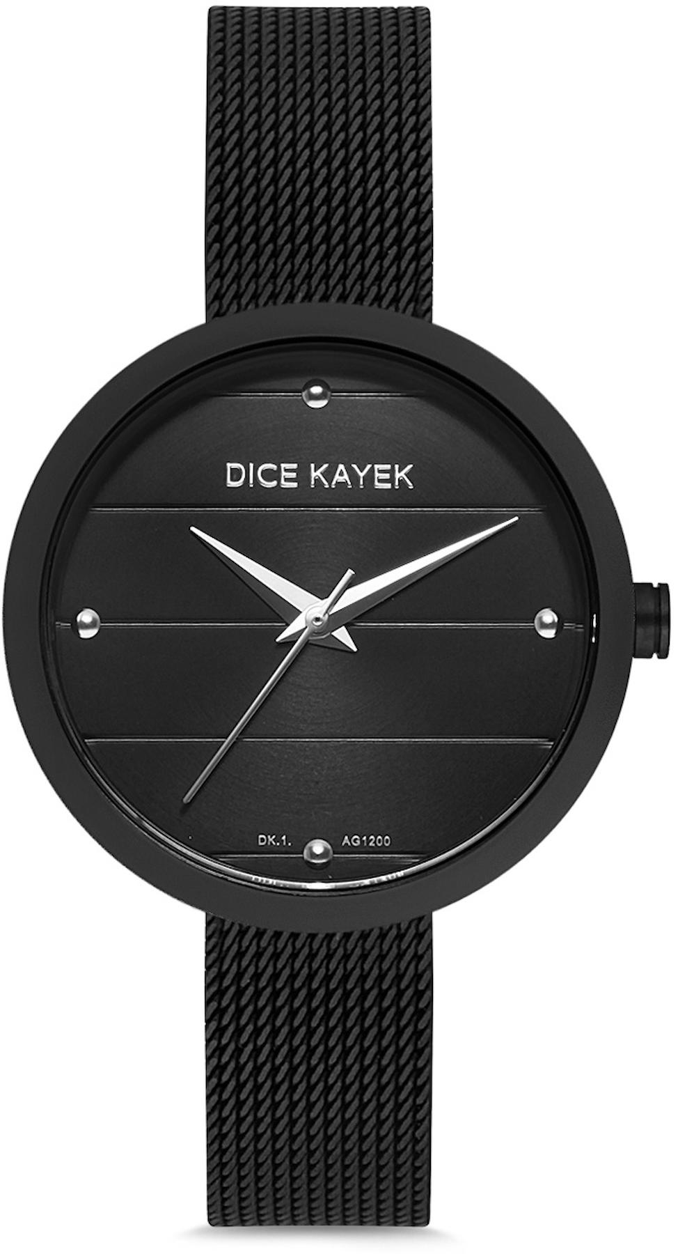 Dice Kayek DK.1.AG1200.08 34 mm Siyah Metal Kordon Analog Kadın Kol Saati