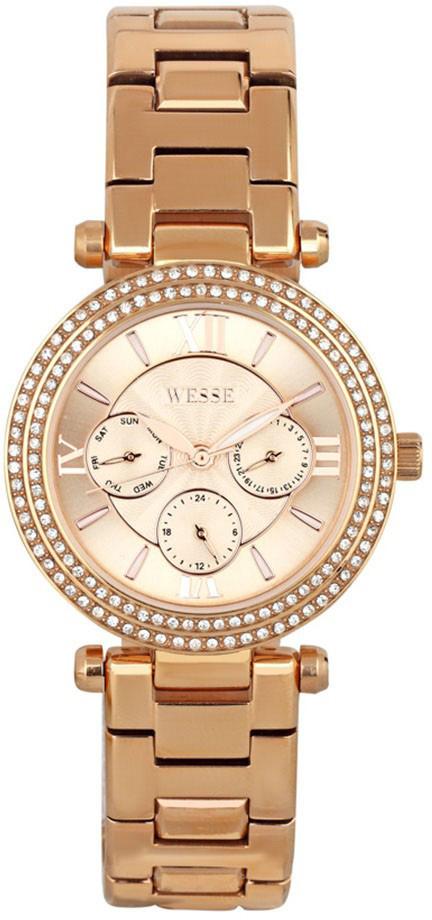 Wesse WWL1012-03 36 mm Rose Gold Çelik Kordon Analog Kadın Kol Saati