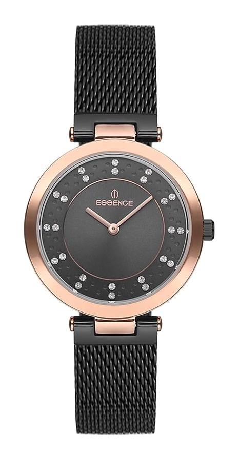 Essence ES6344FE.850 34 mm Siyah Hasır Kordon Analog Kadın Kol Saati