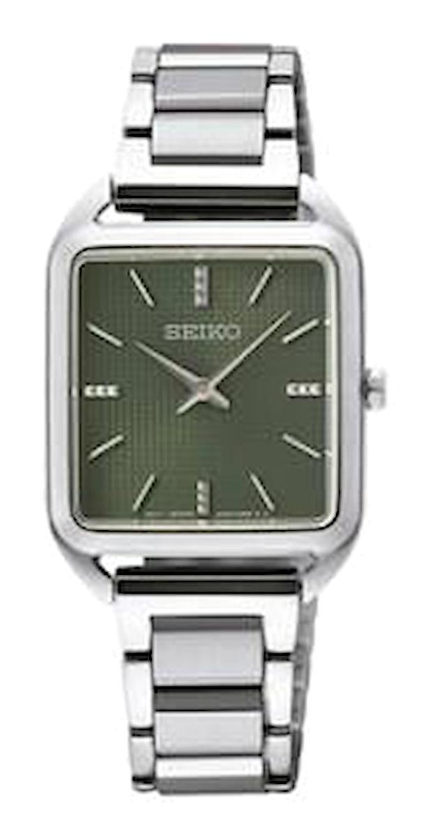 Seiko SWR075P 26 mm Gri Çelik Kordon Analog Kadın Kol Saati