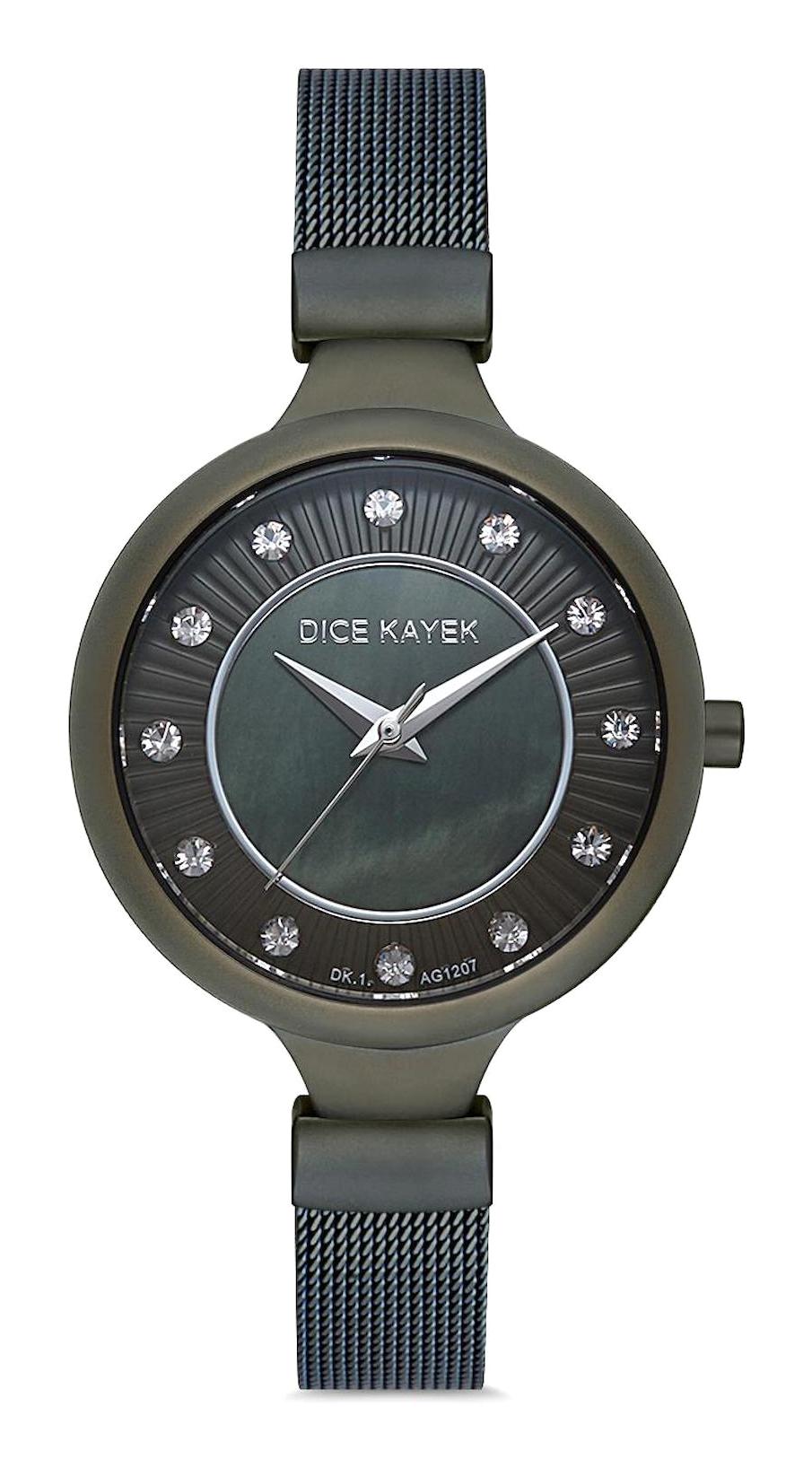 Dice Kayek DK.1.AG1207.09 33 mm Haki Çelik Kordon Analog Kadın Kol Saati