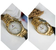 Reward Takvimli 43 mm Altın Çelik Kordon Analog Kadın Kol Saati