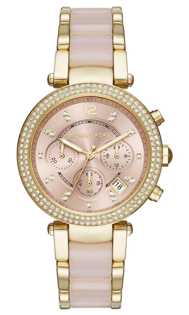 Michael Kors MK6326 39 mm Altın-Gri Çelik Kordon Analog Kadın Kol Saati