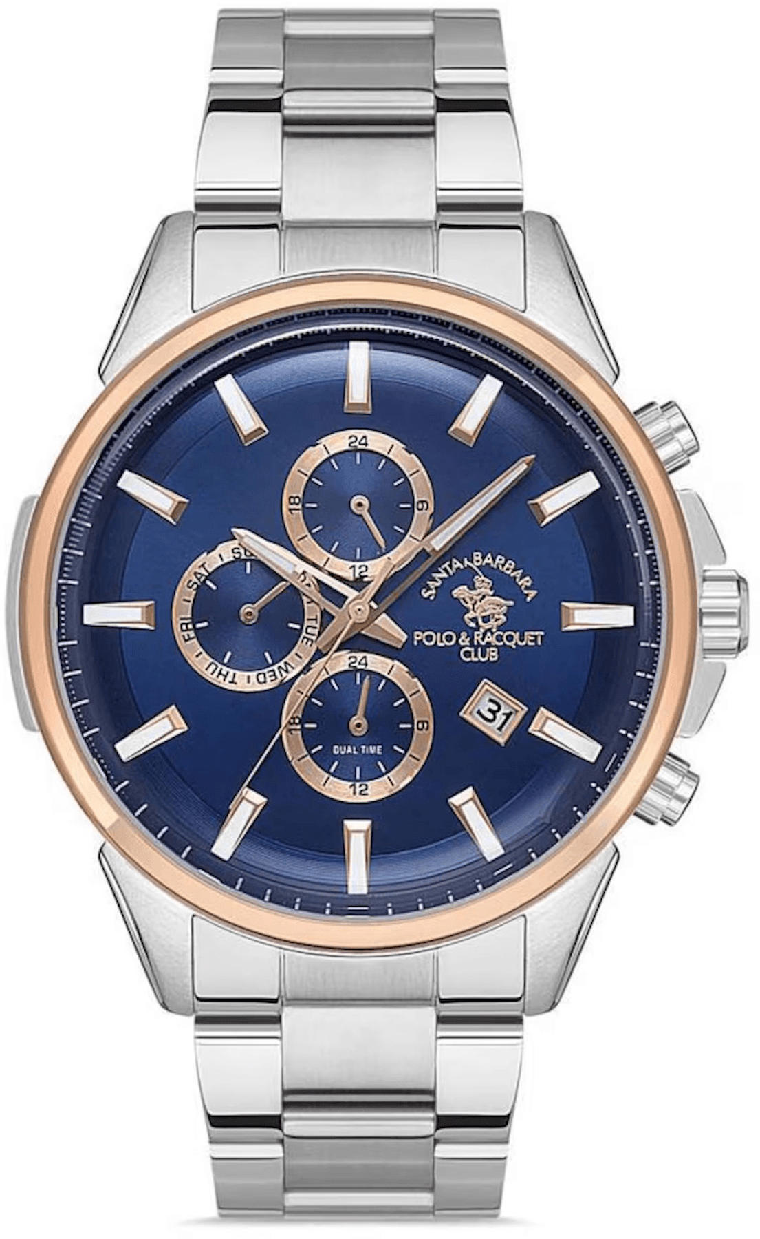 Santa Barbara Polo & Racquet Club SB.1.10392.5 36 mm Gri Çelik Kordon Analog Kadın Kol Saati