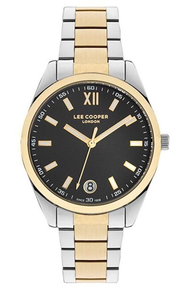 Lee Cooper LC07102.250 Takvimli 40 mm Altın-Gri Çelik Kordon Analog Kadın Kol Saati
