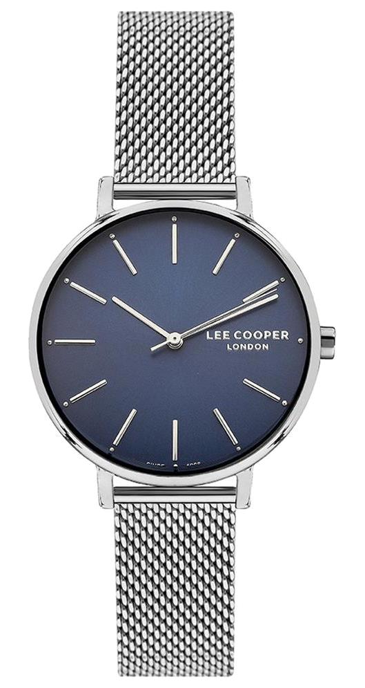 Lee Cooper LC07249.390 40 mm Gri-Lacivert Metal Kordon Analog Kadın Kol Saati