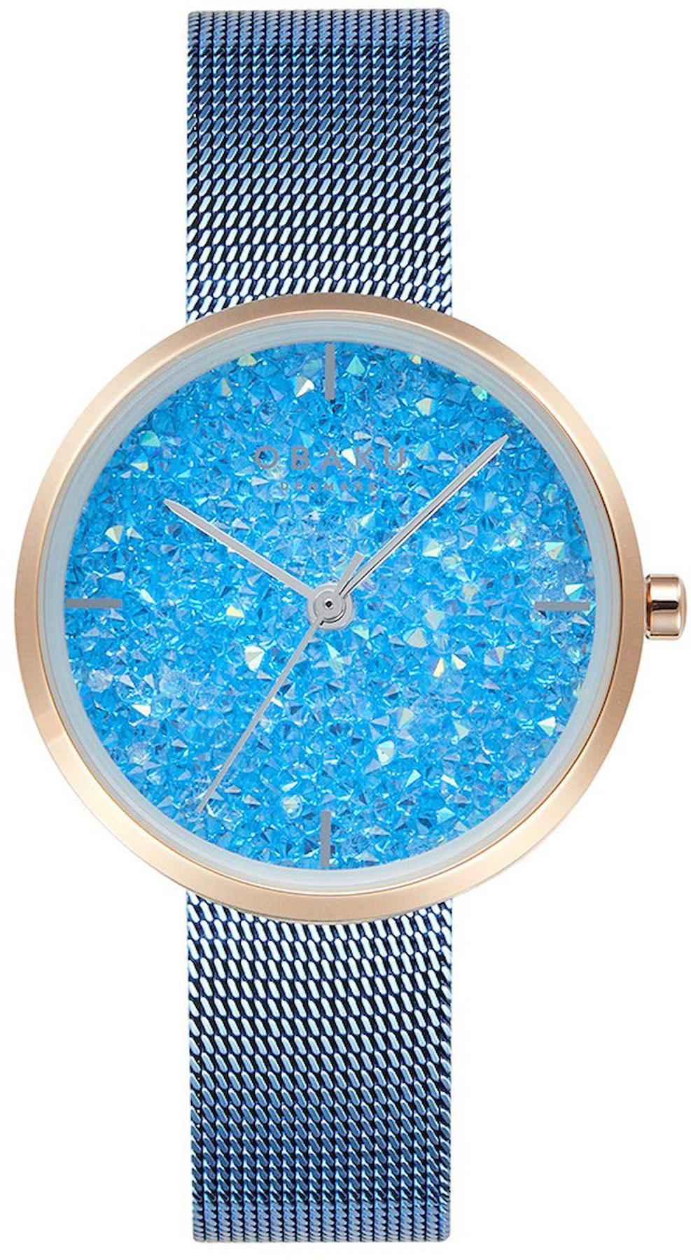 Obaku Denmark V289LHVMMA 32 mm Mavi Çelik Kordon Analog Kadın Kol Saati