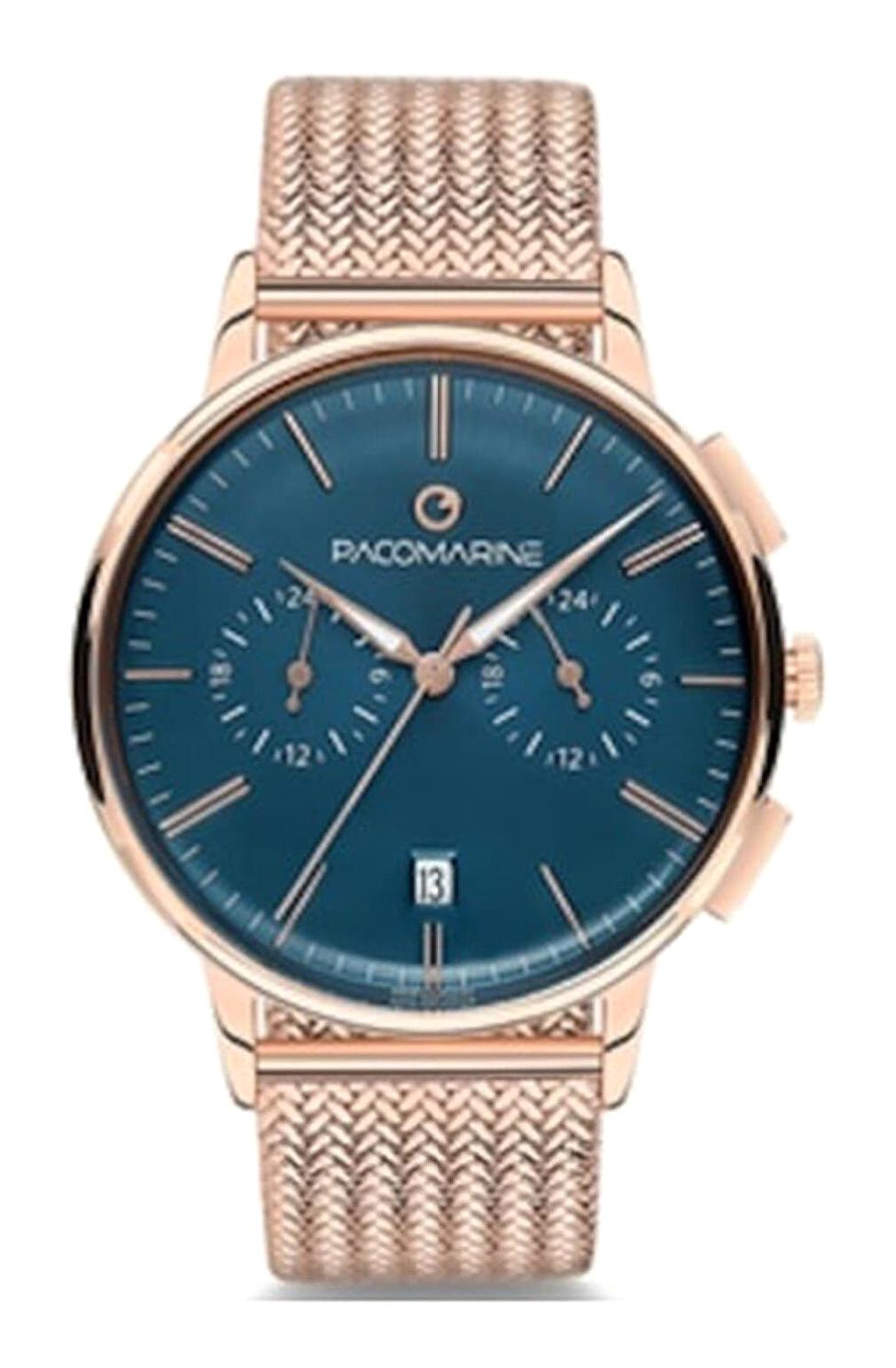 Pacomarine PM.15501.16 40 mm Rose Gold Çelik Kordon Analog Kadın Kol Saati