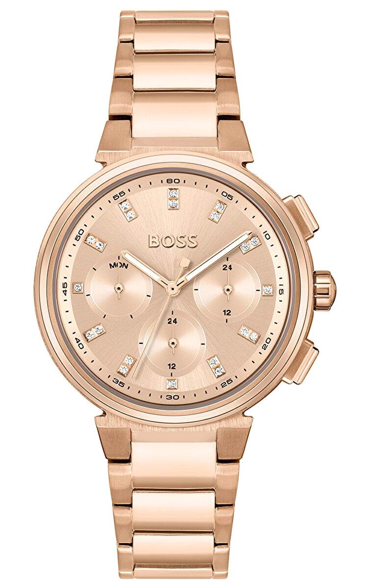 Hugo Boss HB1502678 Takvimli 38 mm Rose Gold Çelik Kordon Analog Kadın Kol Saati