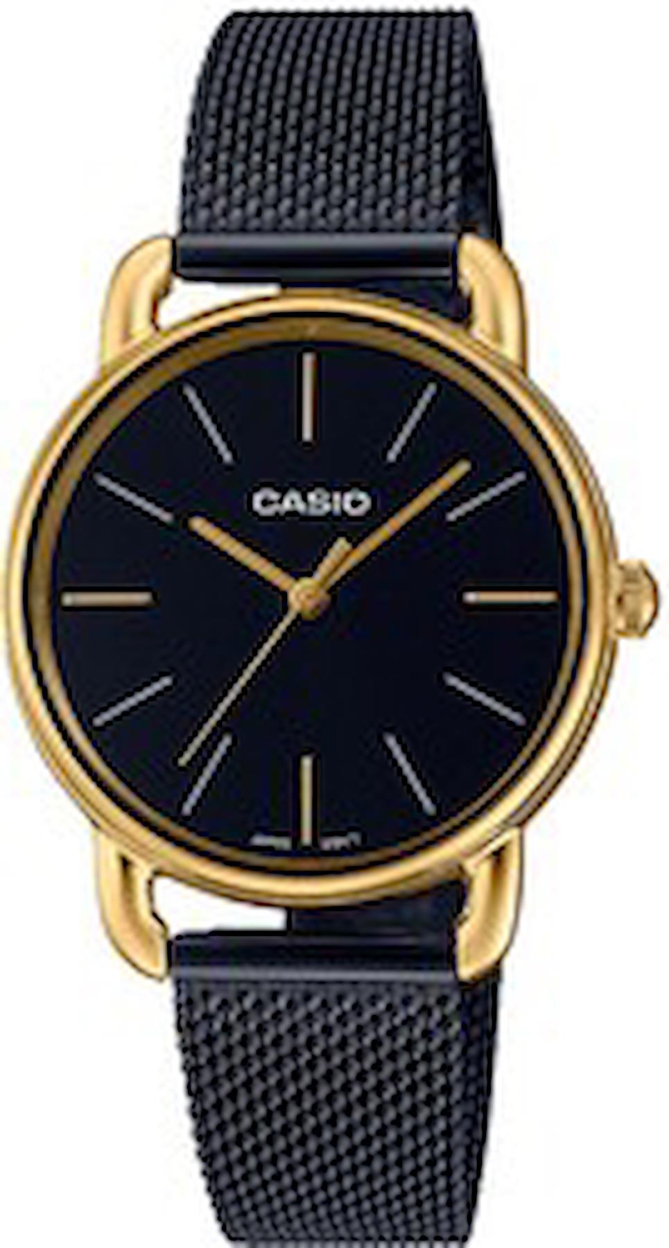 Casio LTP-E412MGB-1ADF 30 mm Siyah Hasır Kordon Analog Kadın Kol Saati