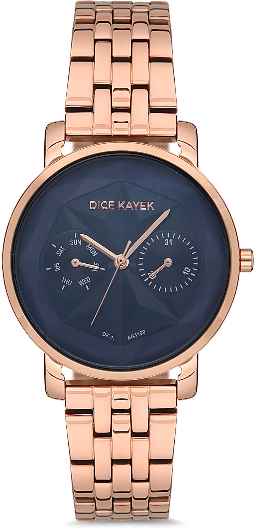 Dice Kayek DK.1.AG1199.06 34 mm Rose Gold Metal Kordon Analog Kadın Kol Saati