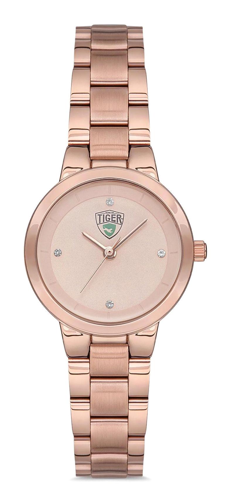 Tiger T519D 26-30 mm Rose Gold Metal Kordon Analog Kadın Kol Saati