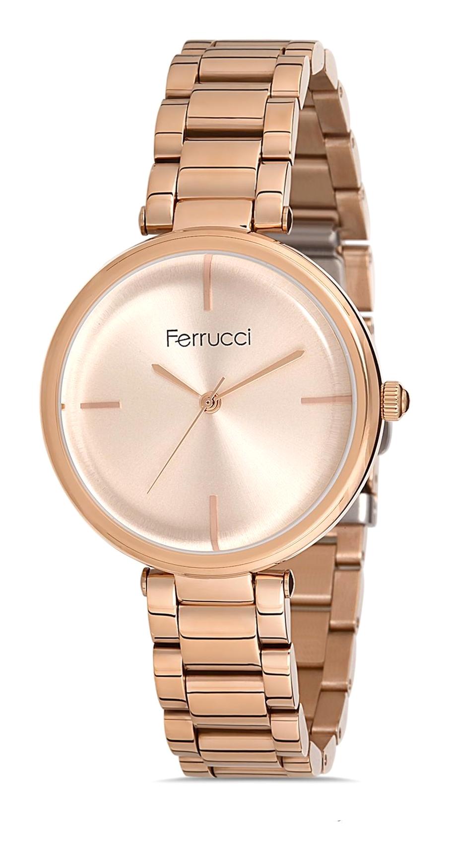 Ferrucci 9FM2640 36 mm Rose Gold Metal Kordon Analog Kadın Kol Saati