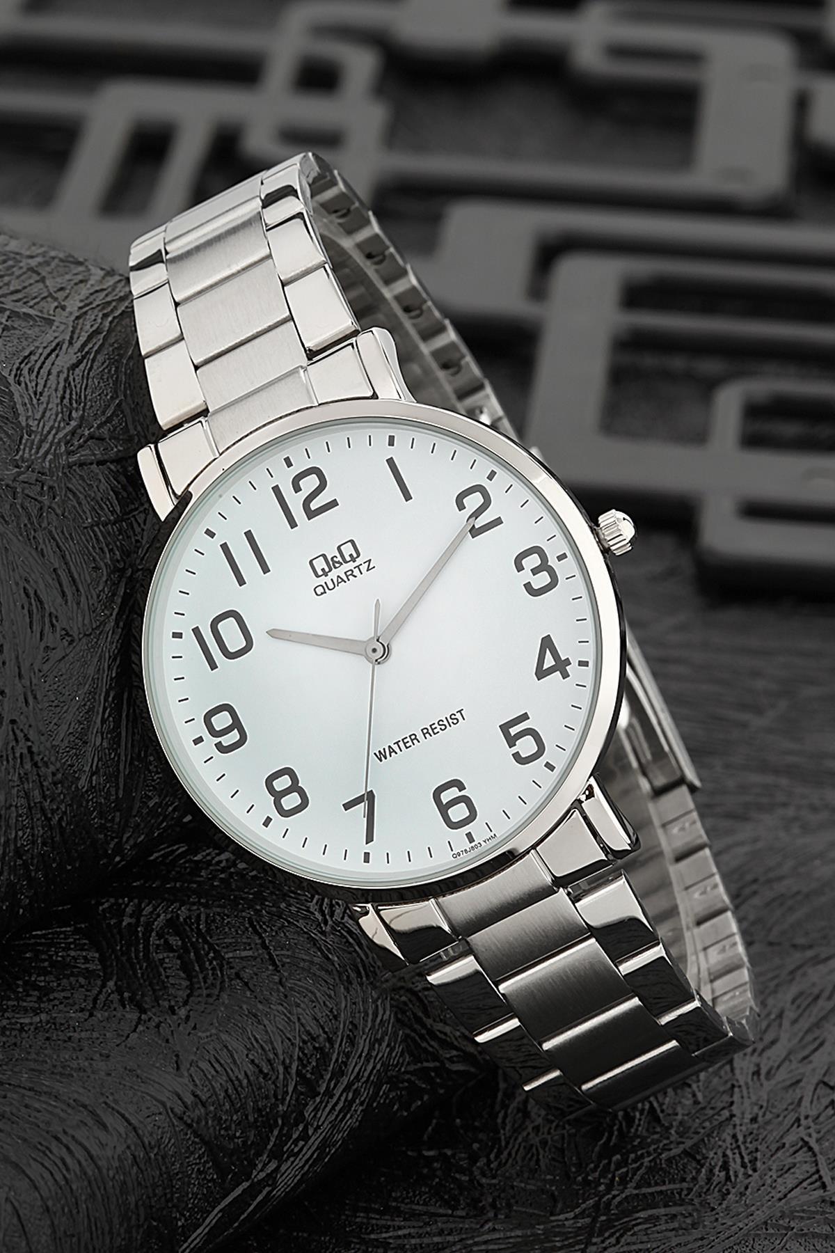 Q&Q 3G798 36 mm Gri Metal Kordon Analog Kadın Kol Saati