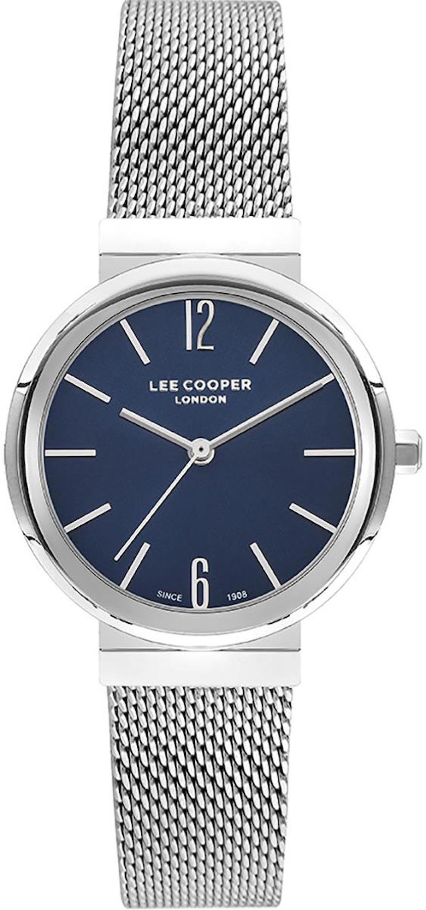 Lee Cooper LC07623.390 40 mm Gri Metal Kordon Analog Kadın Kol Saati