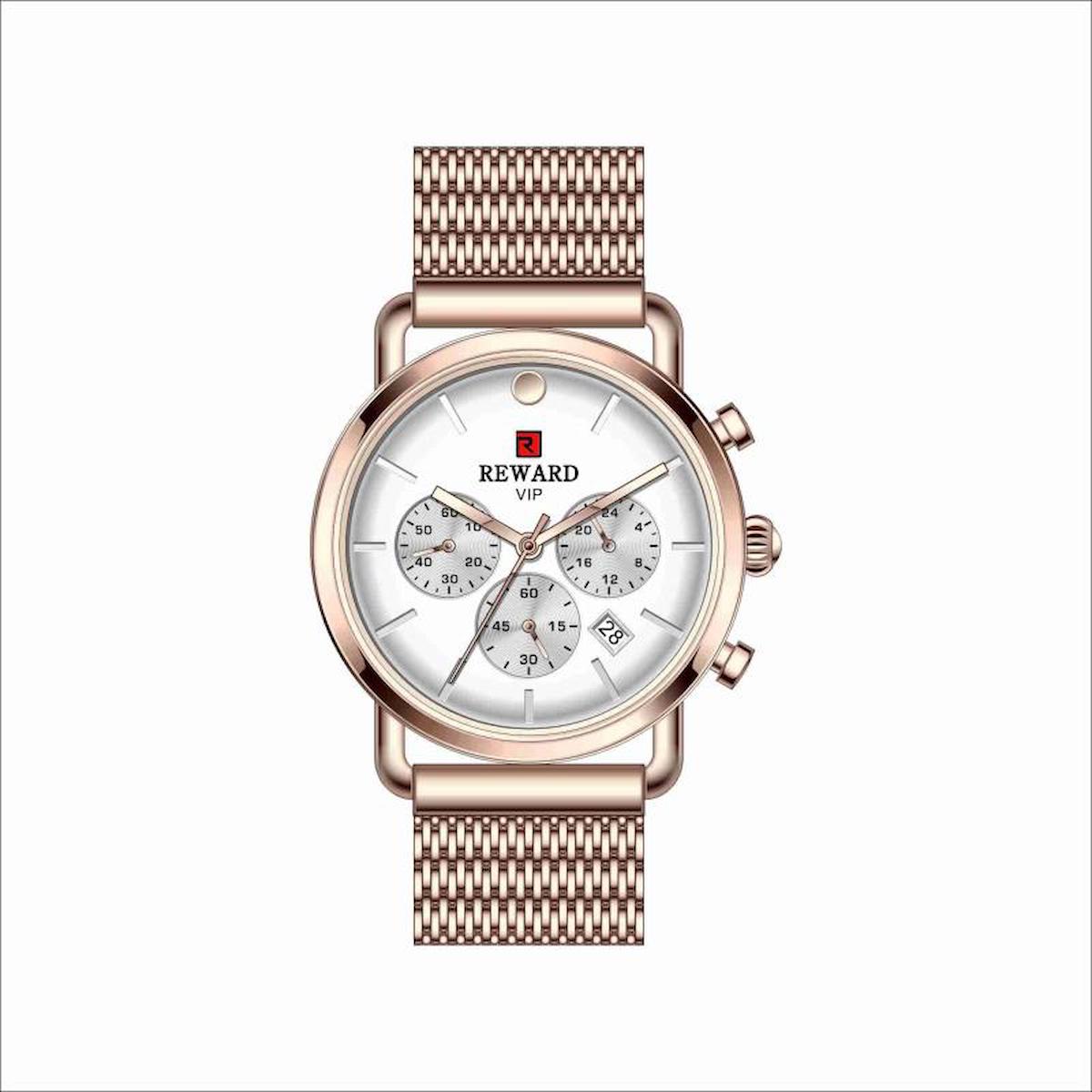 Reward RD82036L Takvimli 36 mm Rose Gold Metal Kordon Analog Kadın Kol Saati