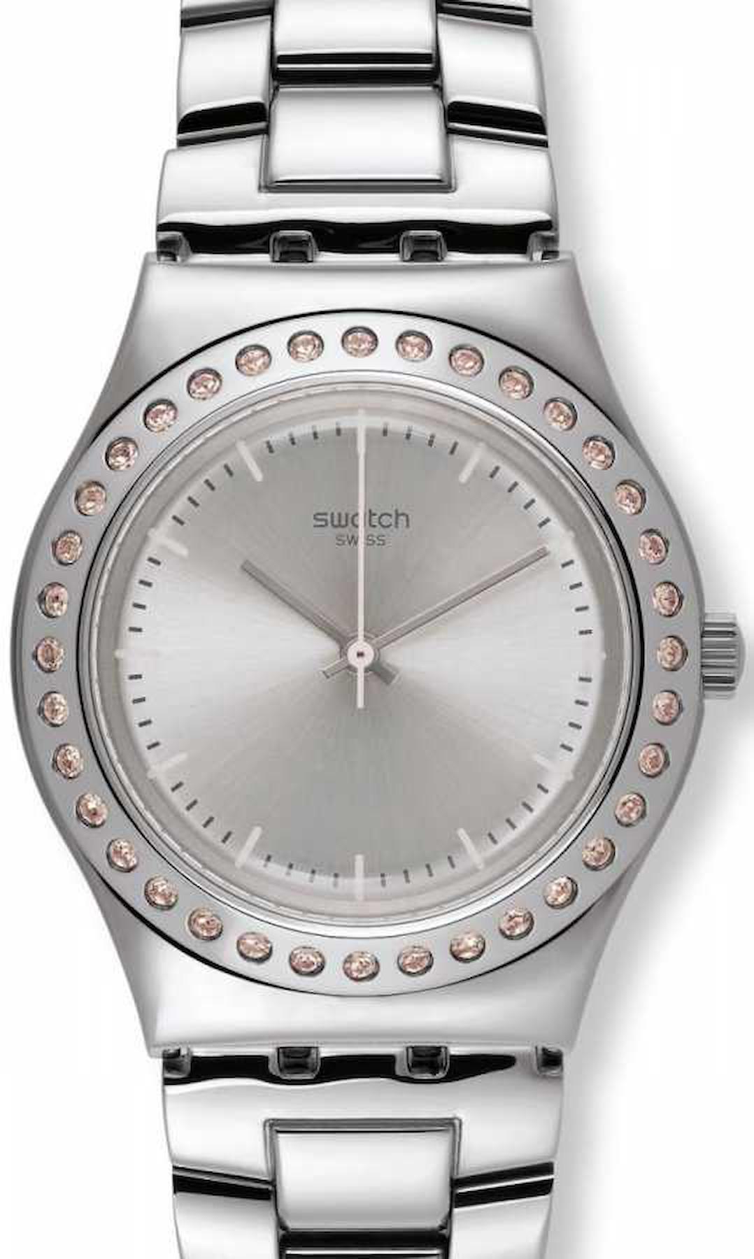 Swatch YLS172G 33 mm Gri Çelik Kordon Analog Kadın Kol Saati