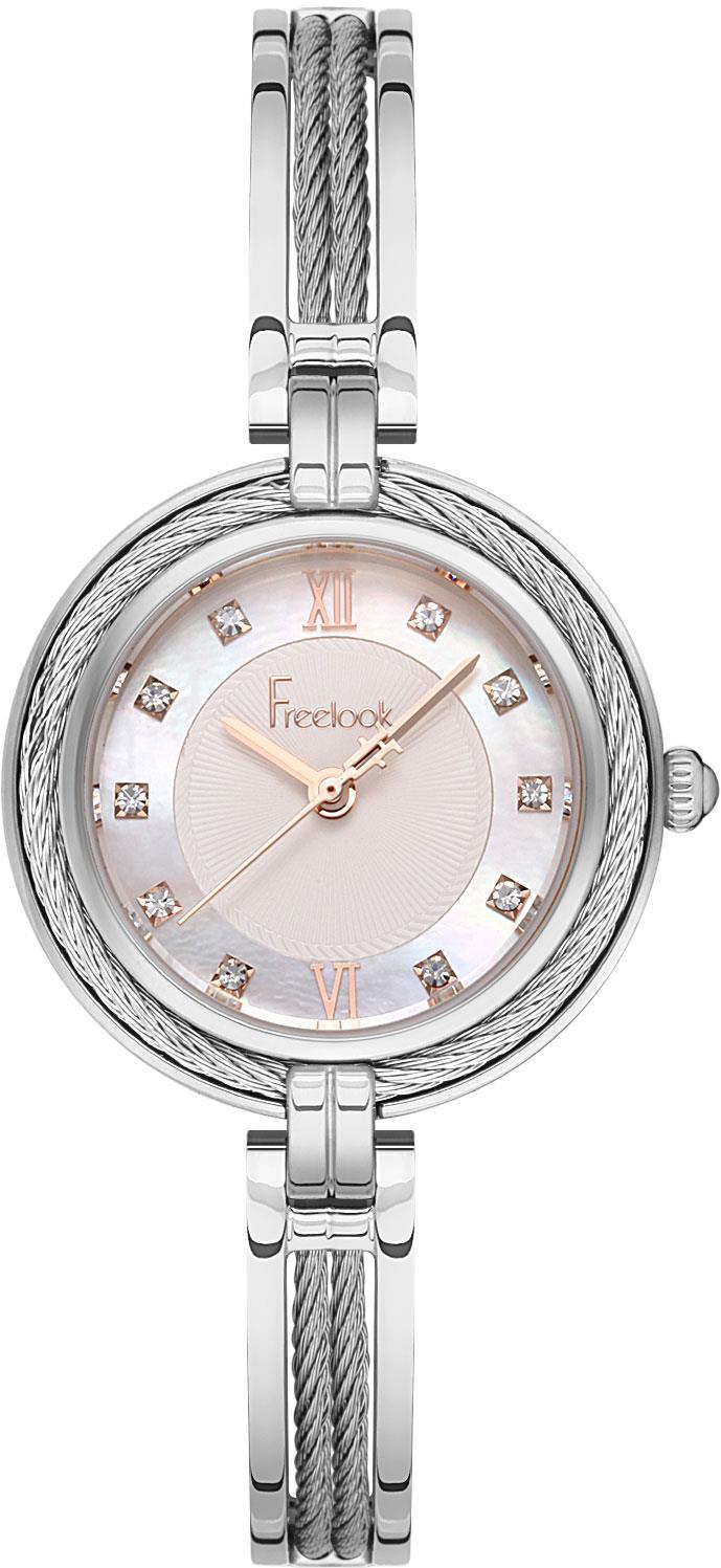 Freelook FL.1.10224.5 36 mm Gri Çelik Kordon Analog Kadın Kol Saati