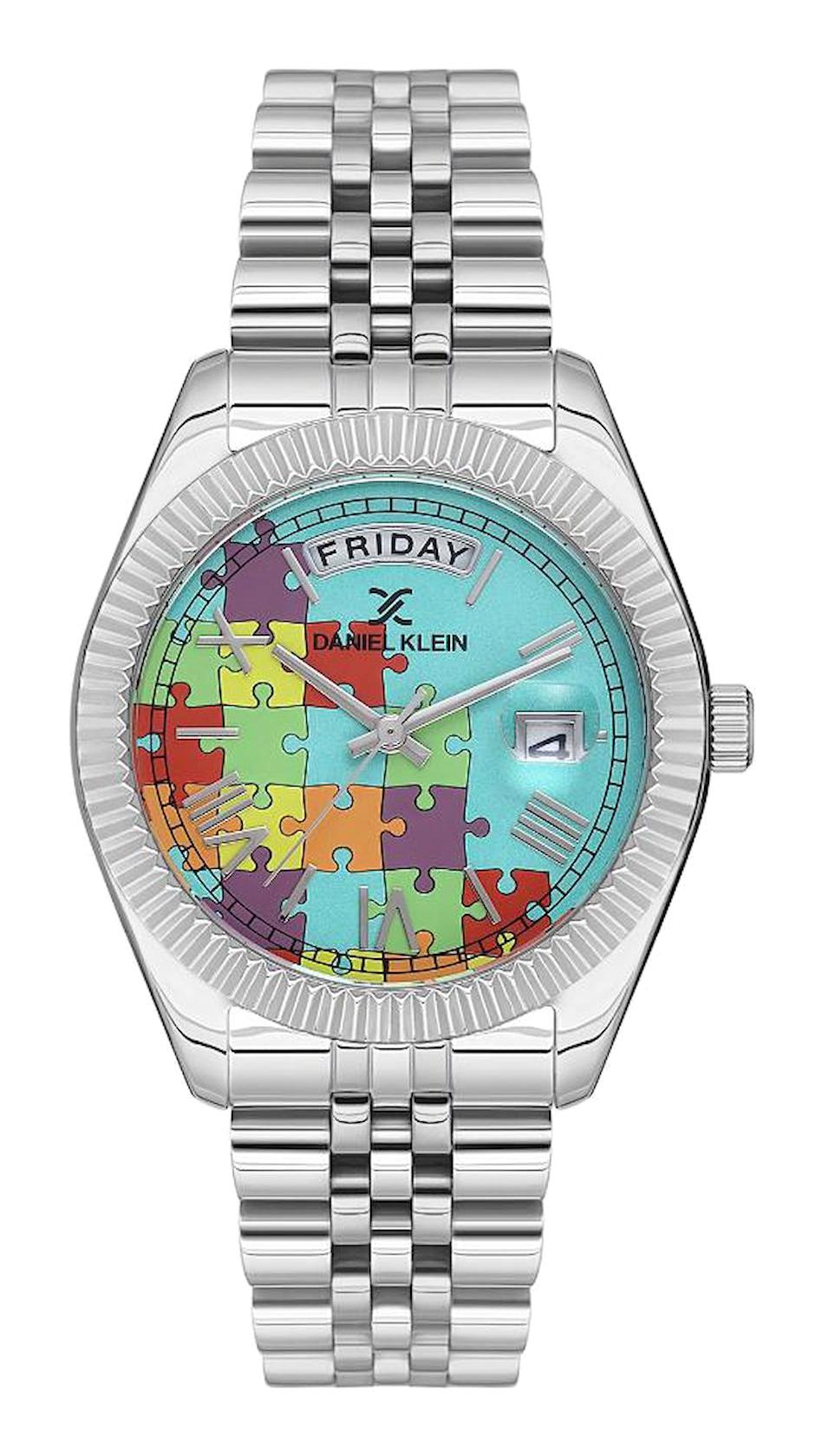 Daniel Klein EDK.1.10092.7 36 mm Gri Metal Kordon Analog Kadın Kol Saati
