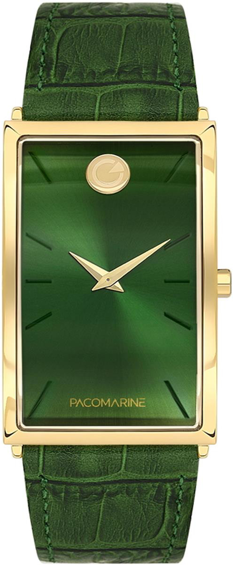 Pacomarine PM.23201.06 25-45 mm Yeşil Deri Kordon Analog Kadın Kol Saati