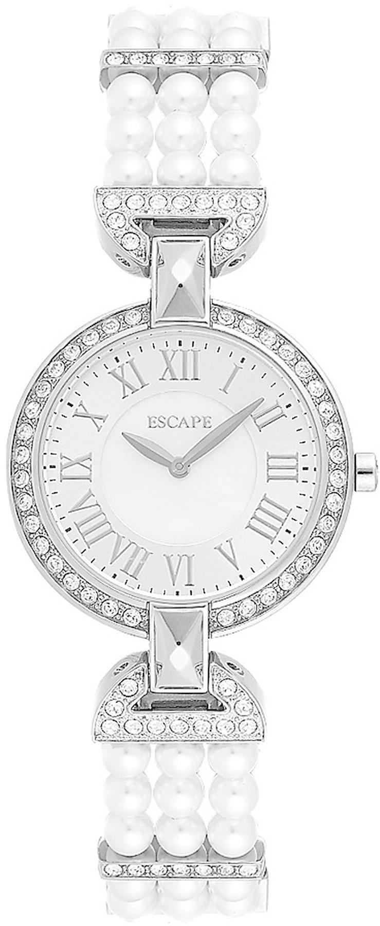 Escape EC1115-101 34 mm Gri Çelik Kordon Analog Kadın Kol Saati