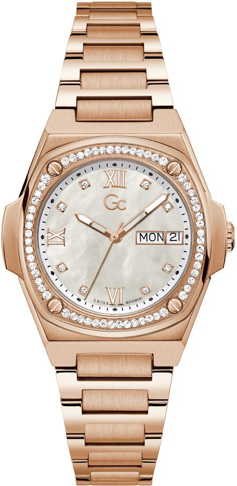 Guess GCY98002L1MF Takvimli 36 mm Rose Gold Çelik Kordon Analog Kadın Kol Saati