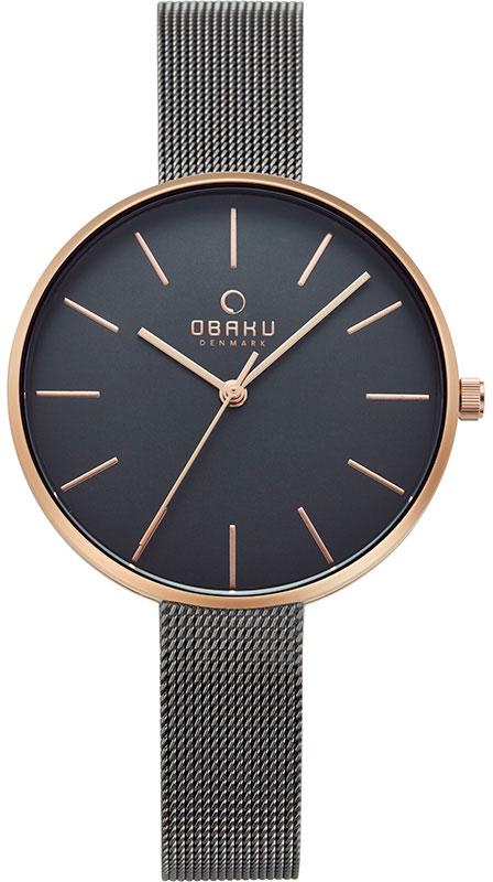 Obaku Denmark V211LXVJMJ 36 mm Gri Çelik Kordon Analog Kadın Kol Saati