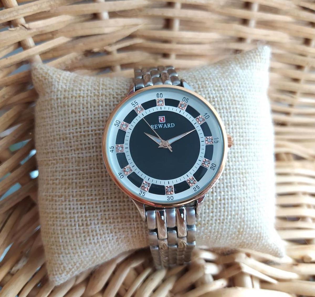 Reward RD63032L-02 35 mm Gri Çelik Kordon Analog Kadın Kol Saati