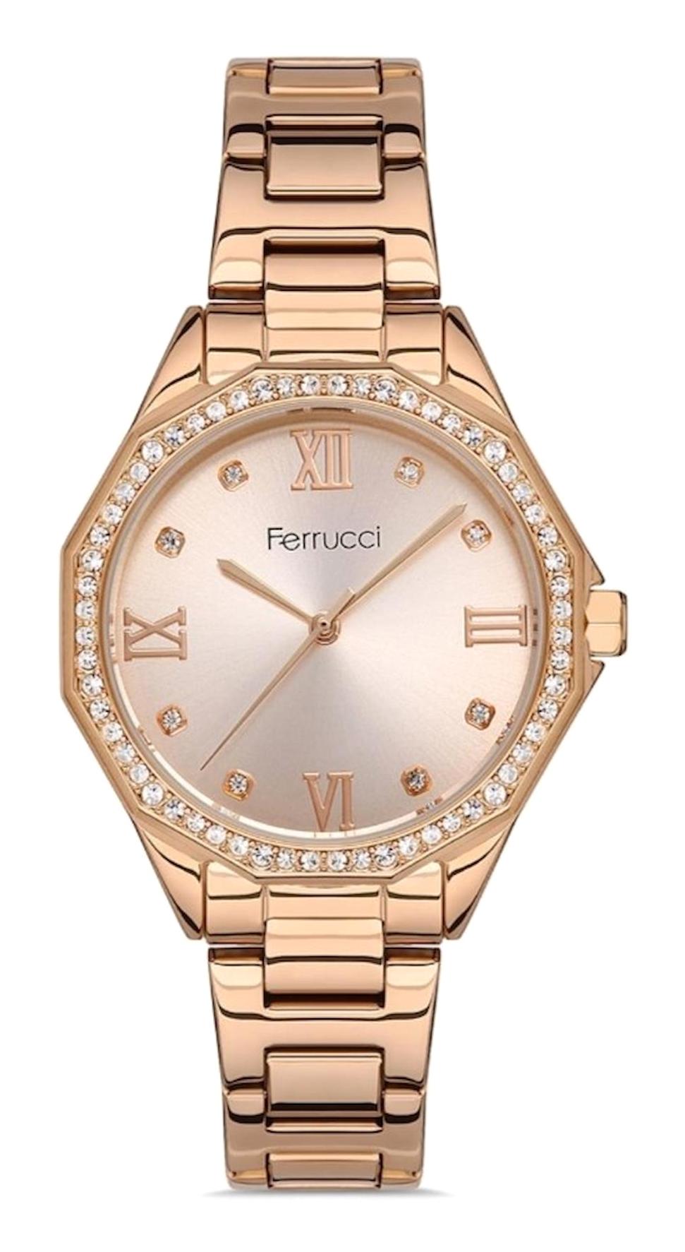 Ferrucci FC.14357M.03 36 mm Rose Gold Metal Kordon Analog Kadın Kol Saati