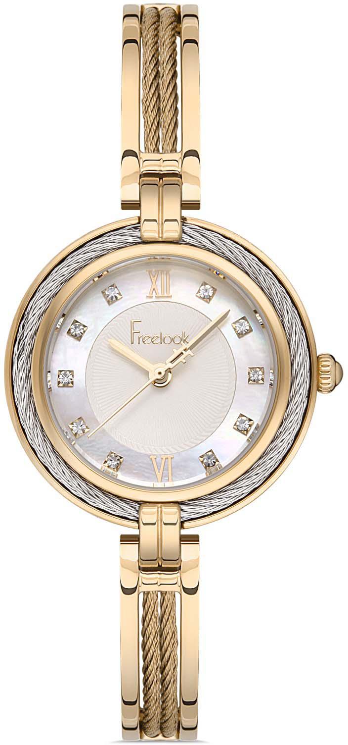 Freelook FL.1.10224.3 34 mm Altın Çelik Kordon Analog Kadın Kol Saati