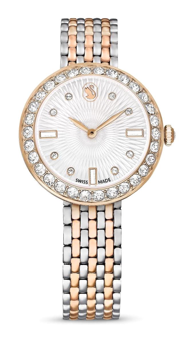 Swarovski 5672971 31-35 mm Altın-Gri Çelik Kordon Analog Kadın Kol Saati