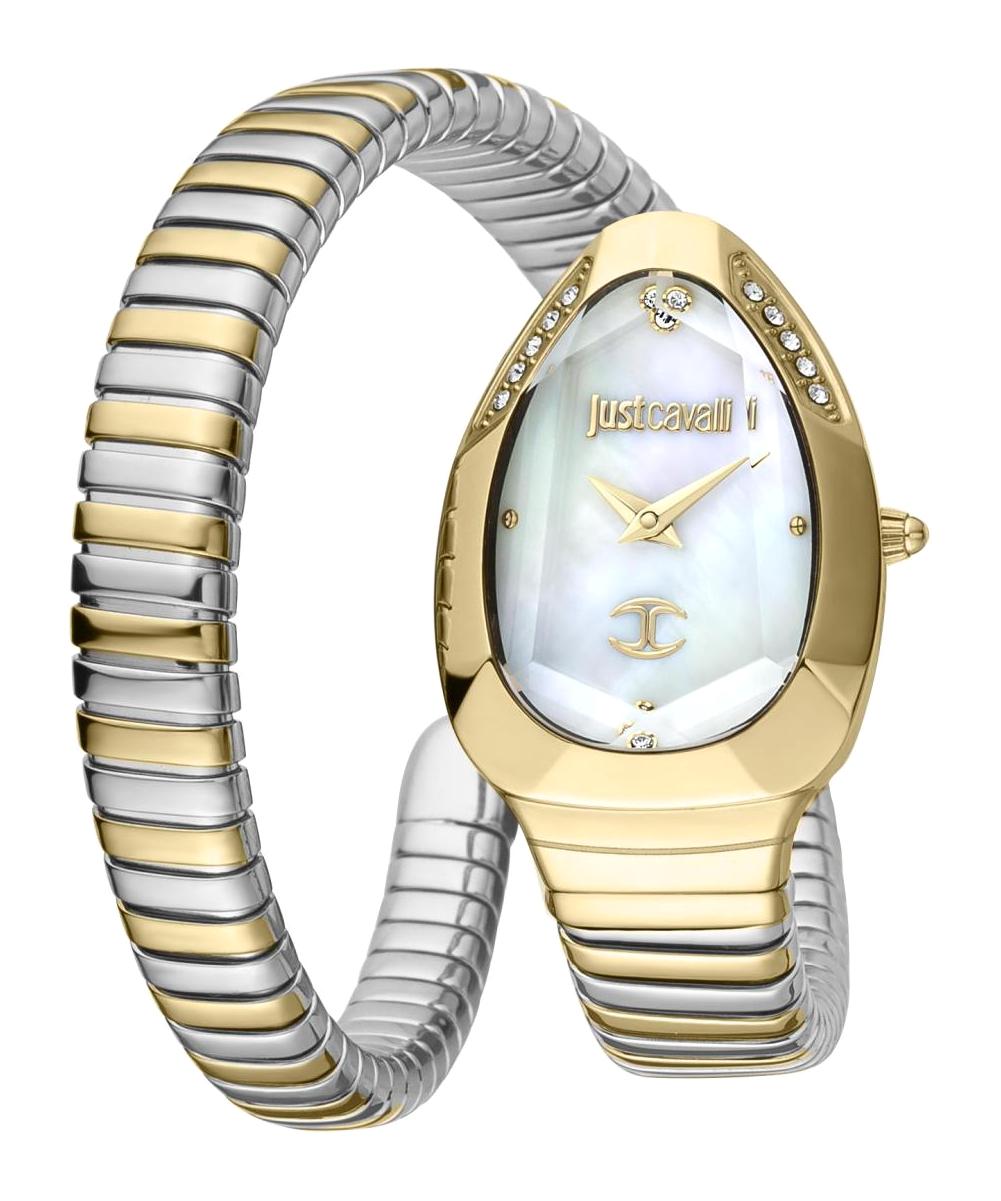 Just Cavalli JC1L208M0065 22 mm Altın-Gri Çelik Kordon Analog Kadın Kol Saati