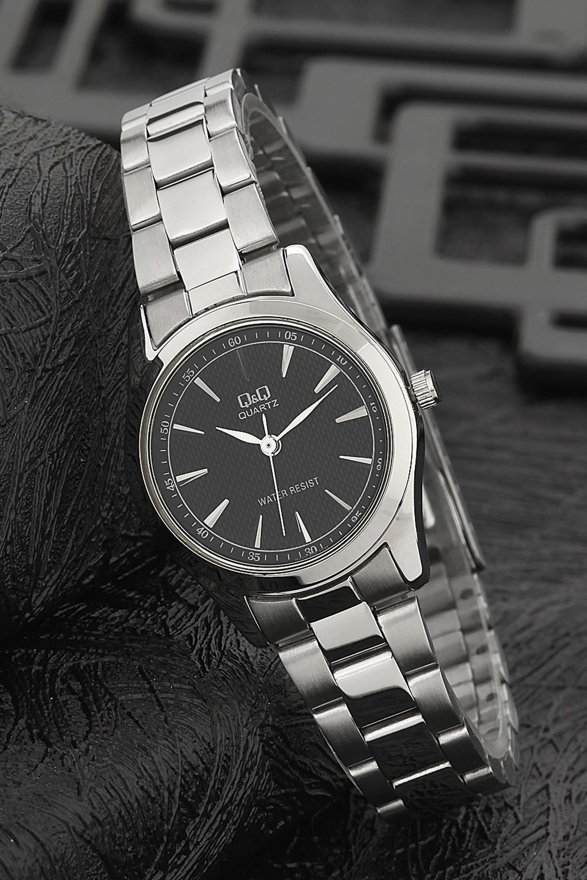 Q&Q 3G782 36 mm Gri Metal Kordon Analog Kadın Kol Saati