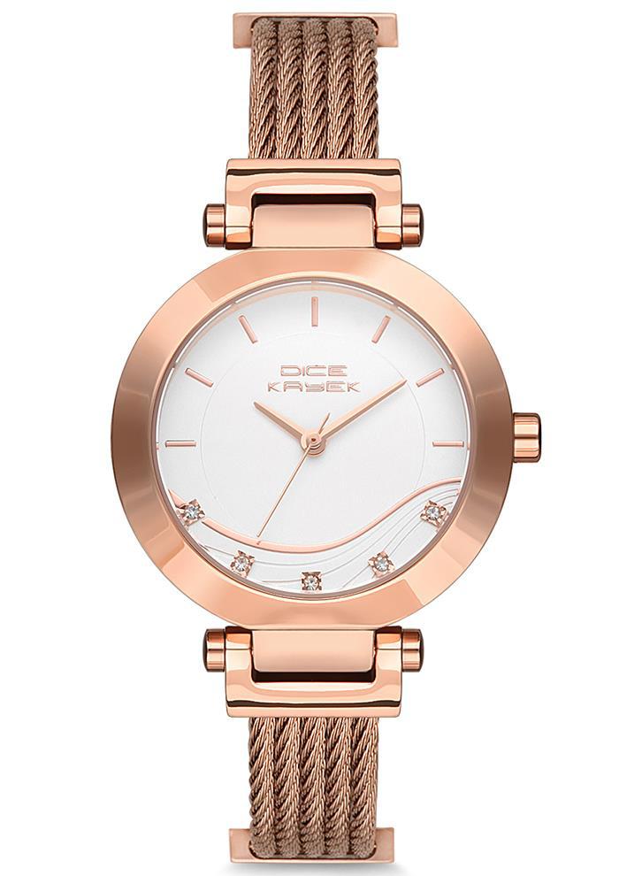 Dice Kayek DK.1.AG1156.03 32 mm Rose Gold Çelik Kordon Analog Kadın Kol Saati